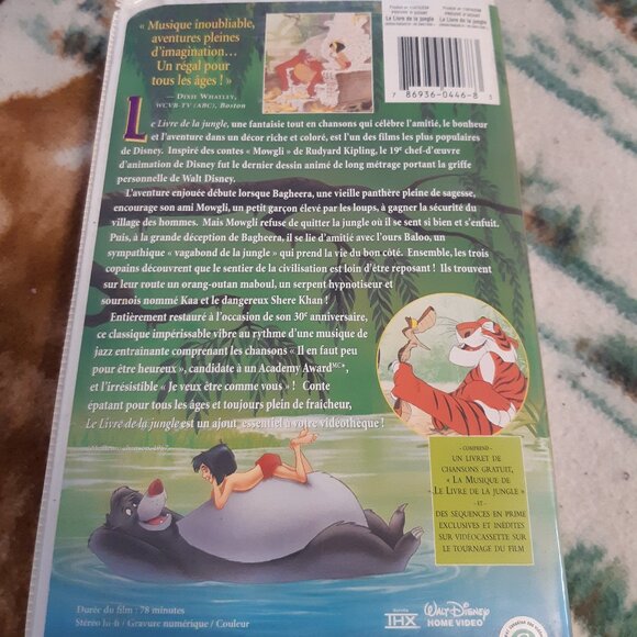 L'Édition limité En VHS Le Livre De La Jungle En Français Et Les Aristochats Usé - Picture 4 of 10